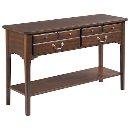 Transitional Sofa Table with 2 Drawers